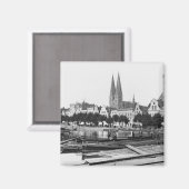 川トラーブで木材を販売,ルベック, c.1910 マグネット (正面/裏面)