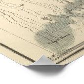 川ビクトリアン山の絵図 ポスター (角)