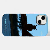 川フクロウアップルの電話ケース Case-Mate iPhoneケース (裏面 (横))