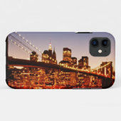 川上の橋とのニューヨークの都市景観 Case-Mate iPhoneケース (裏面(横))