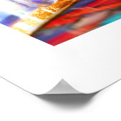 川下の白い水ピンボールのポスター ポスター (角)