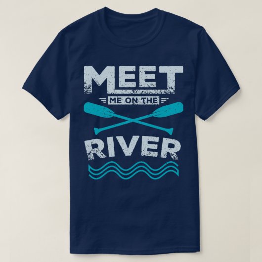 川下りで逢え Tシャツ (デザイン正面)