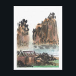 川中国の風景葉書 ポストカード<br><div class="desc">ブ中国のラシ絵画のデザイン：レン・アダムス。</div>