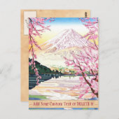 川口岡田光一新半賀ジャパンの富士 ポストカード (正面/裏面)