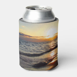 川合海からの夕日 缶クーラー