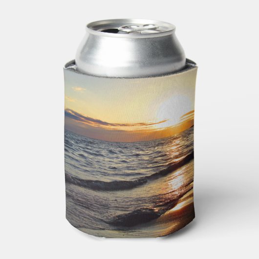 川合海からの夕日 缶クーラー (缶正面)