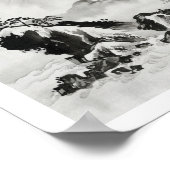 川奈部京斎による日本画 風景 富士山のイラスト(1887) ポスター (角)