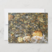 川小石擦り切れた茶色と灰色の自然抽象芸術 (正面)