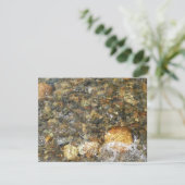 川小石擦り切れた茶色と灰色の自然抽象芸術 (スタンド正面)