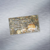 川小石擦り切れた茶色と灰色の自然抽象芸術 マグネット名刺 (インサイチュ)