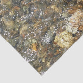 川小石擦り切れた茶色と灰色の自然抽象芸術 薄葉紙 (詳細)