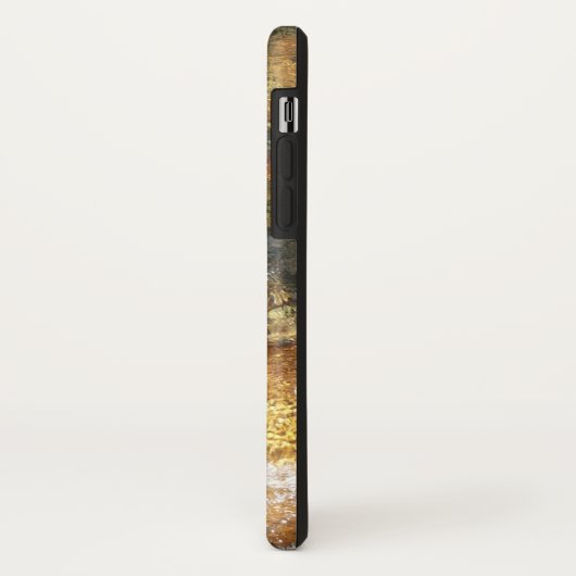 川小石擦り切れた茶色と灰色の自然抽象芸術 Case-Mate iPhoneケース (裏面/左)