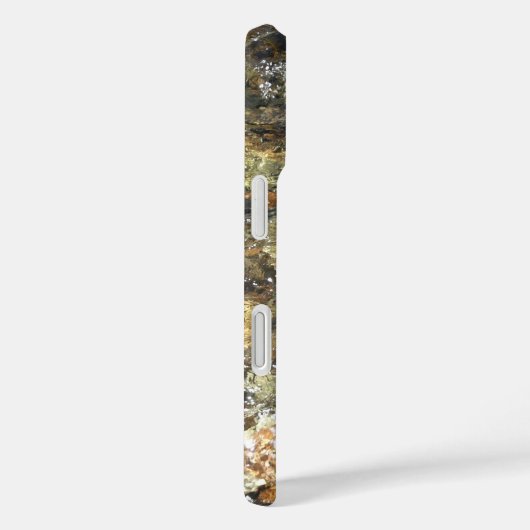 川小石擦り切れた茶色と灰色の自然抽象芸術 Case-Mate iPhoneケース (裏面 / 右)