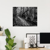 川岸に沿って舗装された ポスター (ホームオフィス)