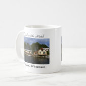 川岸のモーテルの水辺地帯 コーヒーマグカップ (正面左)