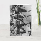 川岸の水泳の水浴者の4人の女性 カード (正面)