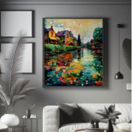 川岸印象主義 フォトプリント           