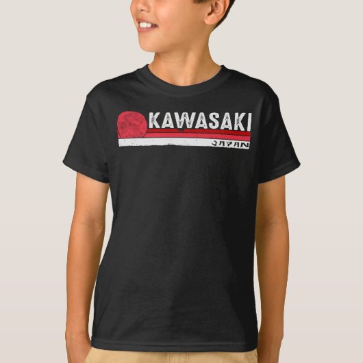 川崎日本ヴィンテージ日本のアジア恋人メンズウォム Tシャツ (正面)