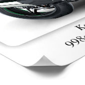 川崎H2SX SE忍者オートバイ – A3 ポスター (角)