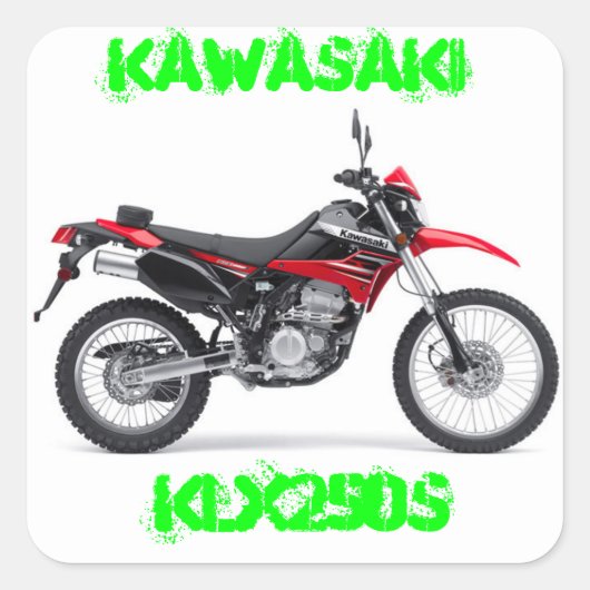 川崎KLX250シール スクエアシール (正面)