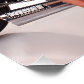 川崎Z1でポーズを取クラシックる美しいモデル ポスター (コーナー)