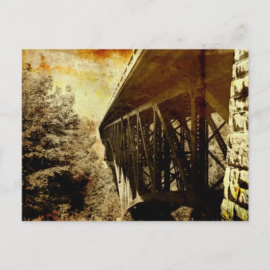 川橋を切る ポストカード (正面)