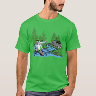 川沿いのバンに住んでる Tシャツ