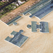 川沿いの仏教寺院 ジグソーパズル (側面)
