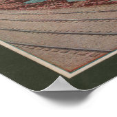 川沿いの列車の景色 – 旅行ポスター ポスター (角)