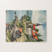 川沿いの家 ジグソーパズル (横)