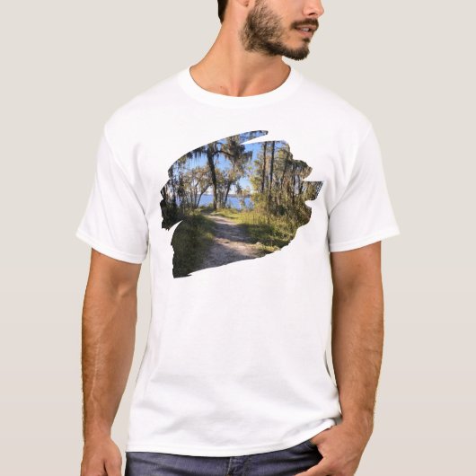 川沿いの散歩 Tシャツ (正面)