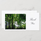 川沿いの木 – ありがとう サンキューカード (正面/裏面)