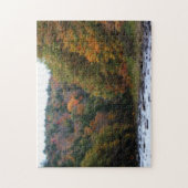 川沿いの紅葉#2自然 ジグソーパズル (縦)