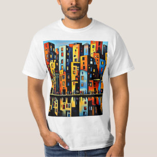 川沿いの都市の住人 Tシャツ