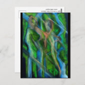 川沿いを歩く ポストカード (正面/裏面)