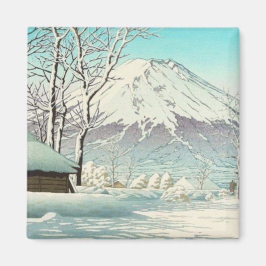 川瀬初水 小塩の雪あと マグネット (正面)