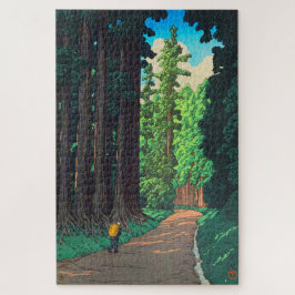 川瀬巴水による日本画「日光への道」 ジグソーパズル