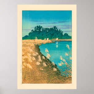 川瀬蓮井による市川晩秋 ポスター