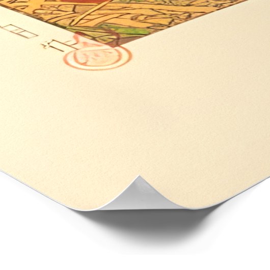 川瀬蓮井による市川晩秋 ポスター (角)