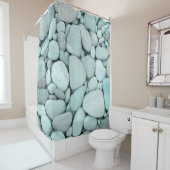 川石模様#4 #stones #decor #art シャワーカーテン (インサイチュ)