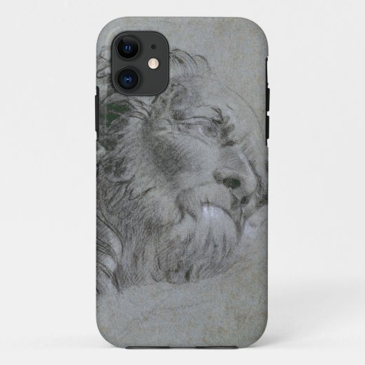 川神の頭部、c.1751 (黒いチョークのheightene Case-Mate iPhoneケース (裏面)