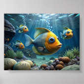 川絵を描下の魚 ポスター (正面)