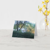 川船のメッセージカード カード (黄色い花)