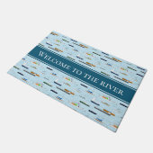 川船の帆船へようこそ ドアマット (アングル)