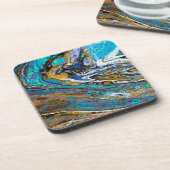 川走水石の抽象芸術 コースター (左側)