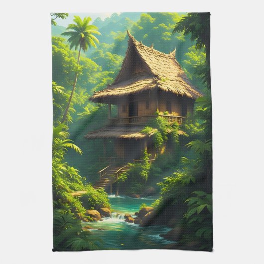 川辺の家 - A Riverside Home キッチンタオル (縦)