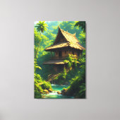 川辺の家 - A Riverside Home キャンバスプリント (正面)