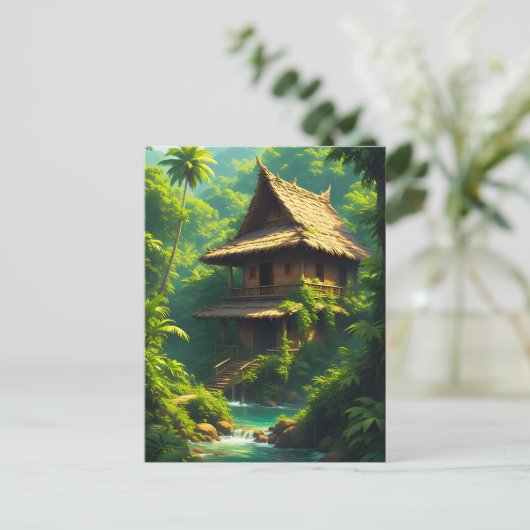 川辺の家 - A Riverside Home ポストカード (スタンド正面)