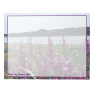 川辺の野の花 - オリジナル文房具 ノートパッド