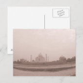 '川辺の霊廟、タージ・マハル、アーグラ、 ポストカード (正面/裏面)